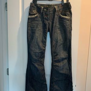 Y2K Vintage River Island Low-Rise Multi-Pocket Jeans - EUC